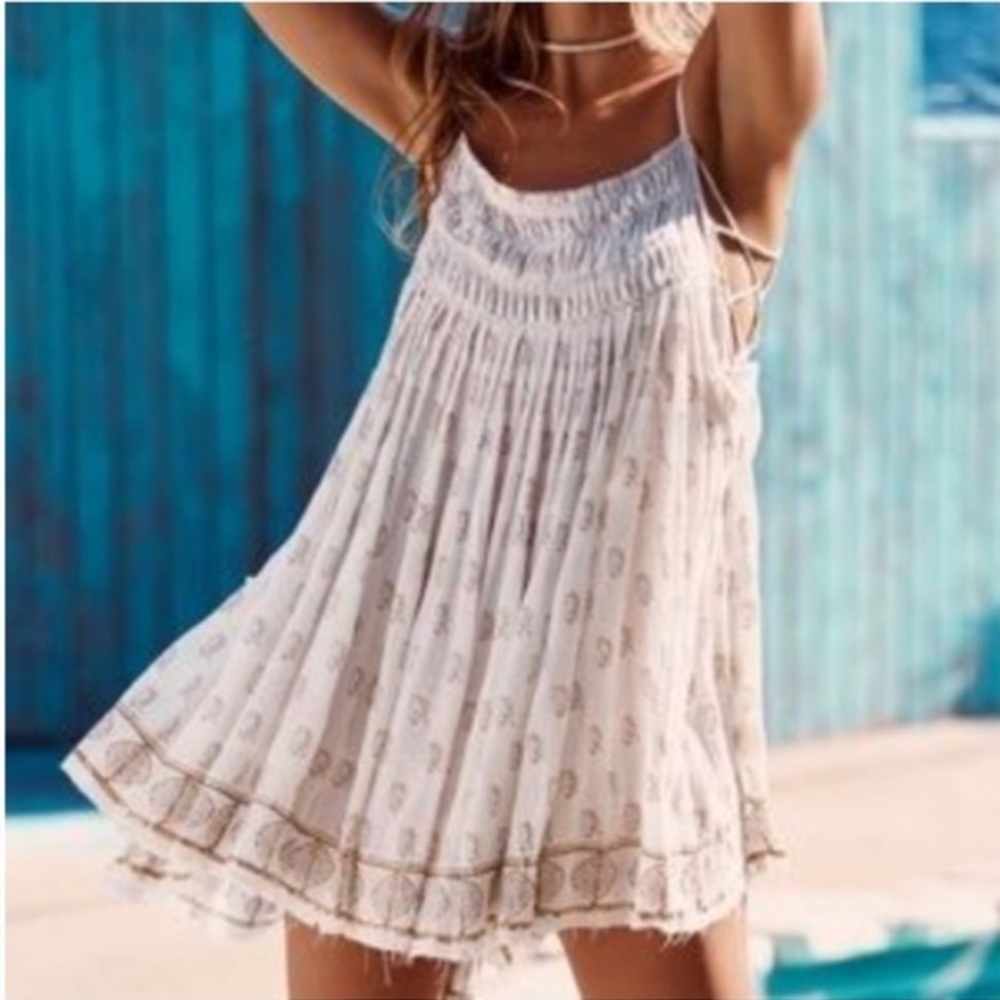 Free people side tie tunic dress
